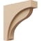 Ekena Millwork 4"W x 16"D x 16"H Thin Helena Rough Cedar Woodgrain TimberThane Corbel, Primed Tan CORUR04X16X16HELRCPR - alternate 1